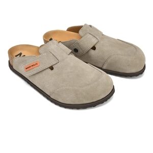 NWT Naked Wolfe women's suede clogs